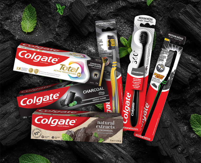 Try Colgate®'s Charcoal Range
