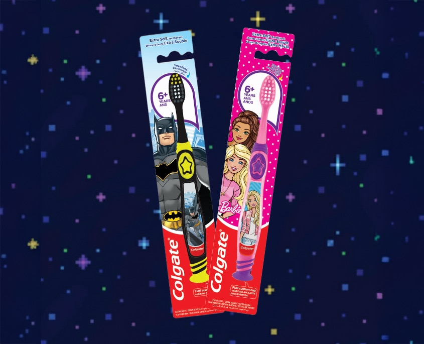 Colgate® Kids Barbie & Batman 6+ Years Toothbrush