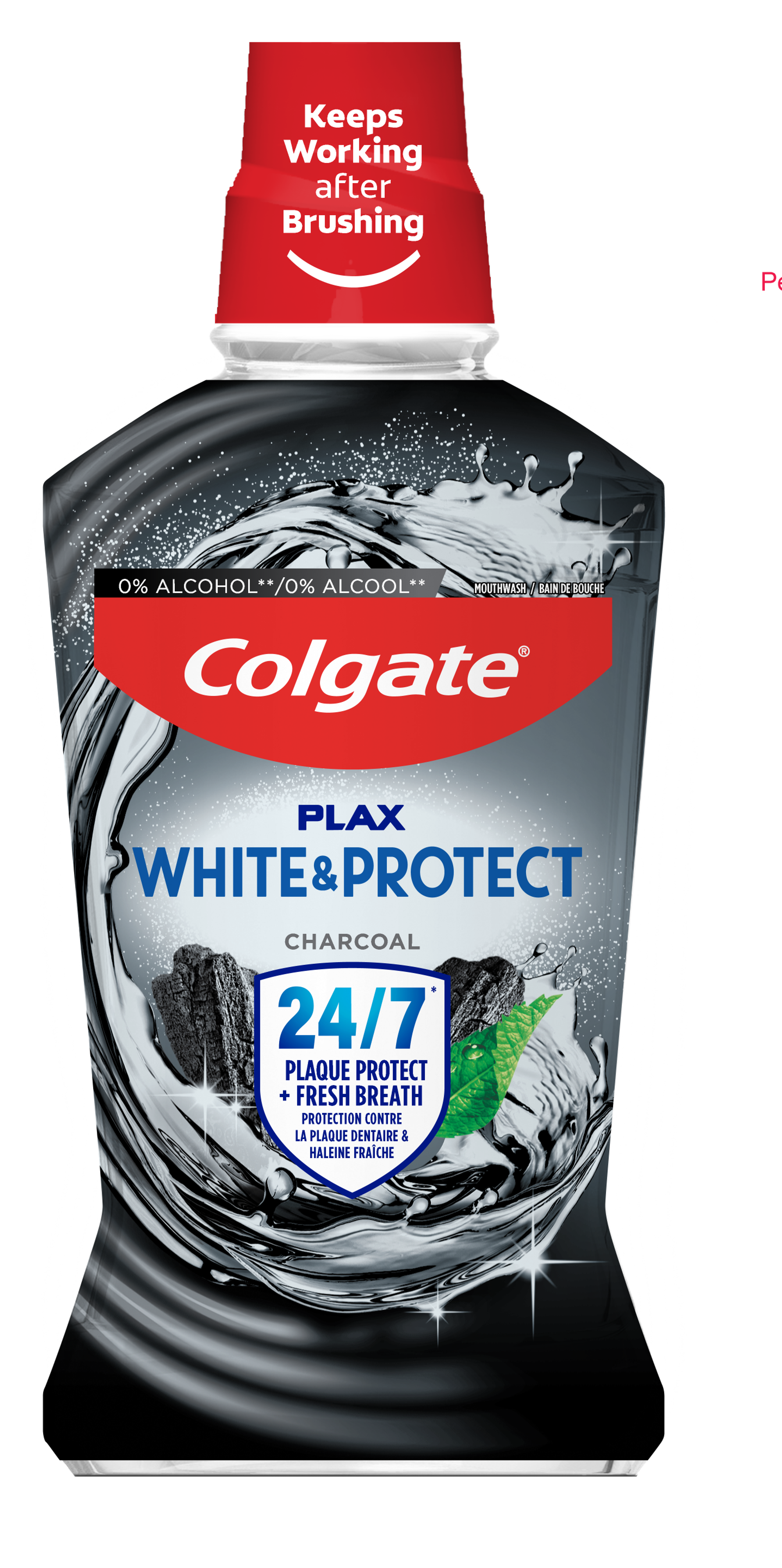 Colgate Plax Multiprotection Mouthwash, Charcoal, 500ml | Colgate Plax